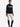 Wool Blend Half Zip Sweater Navy