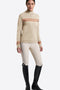 Wool Blend Half Zip Sweater Sandshell