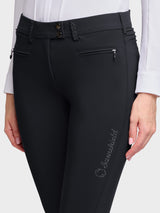 Ridbyxa Adele Crystal Fabric Knee Grip Black