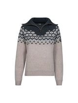 Woolpullover Half-Zip Cavalleara Peanut