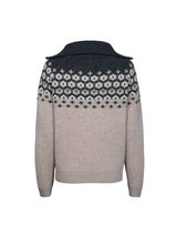 Woolpullover Half-Zip Cavalleara Peanut