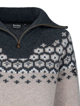 Woolpullover Half-Zip Cavalleara Peanut