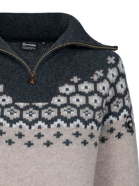 Woolpullover Half-Zip Cavalleara Peanut