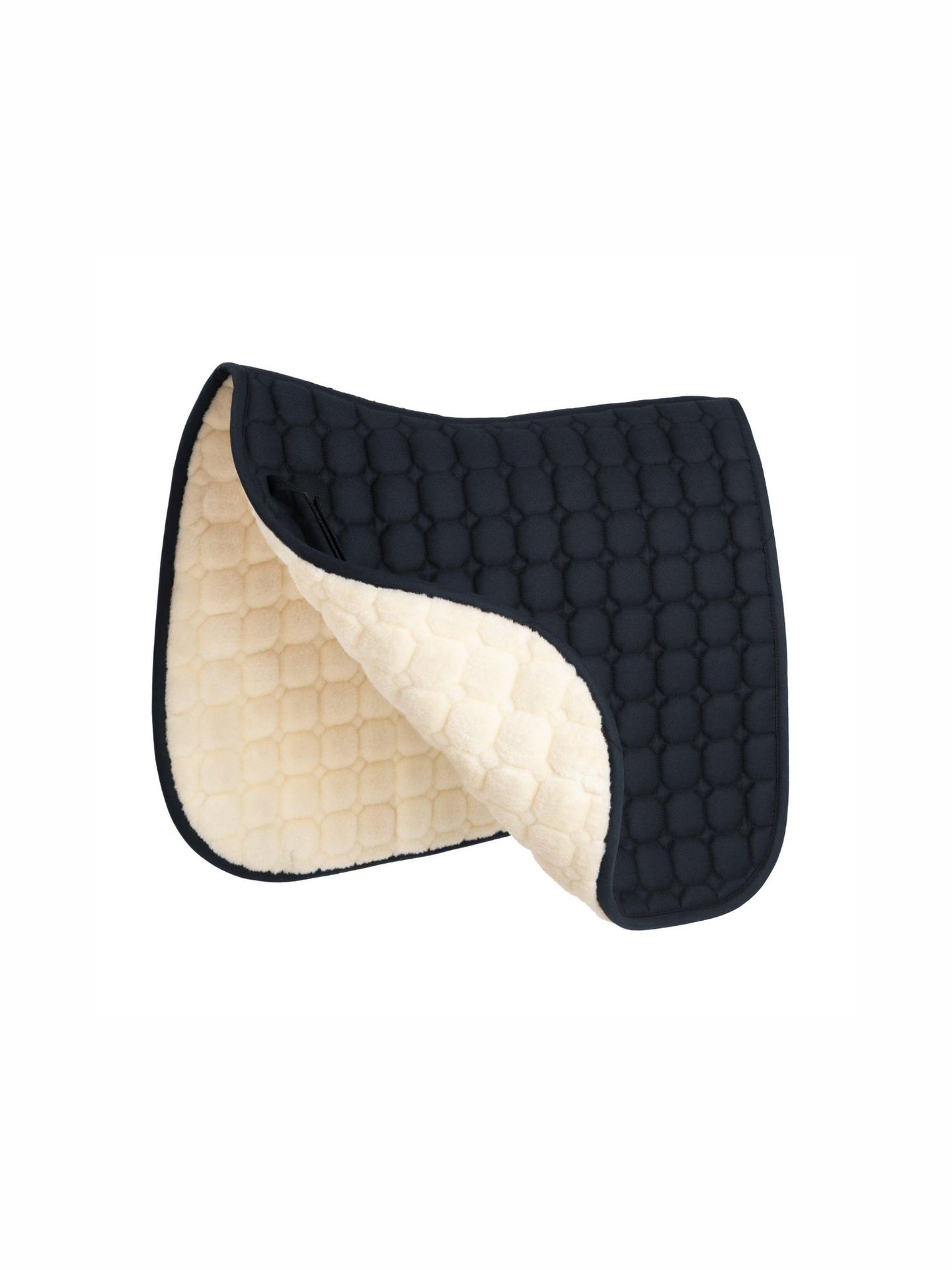 Dressyrschabrak Octagon Faux Fur Svart