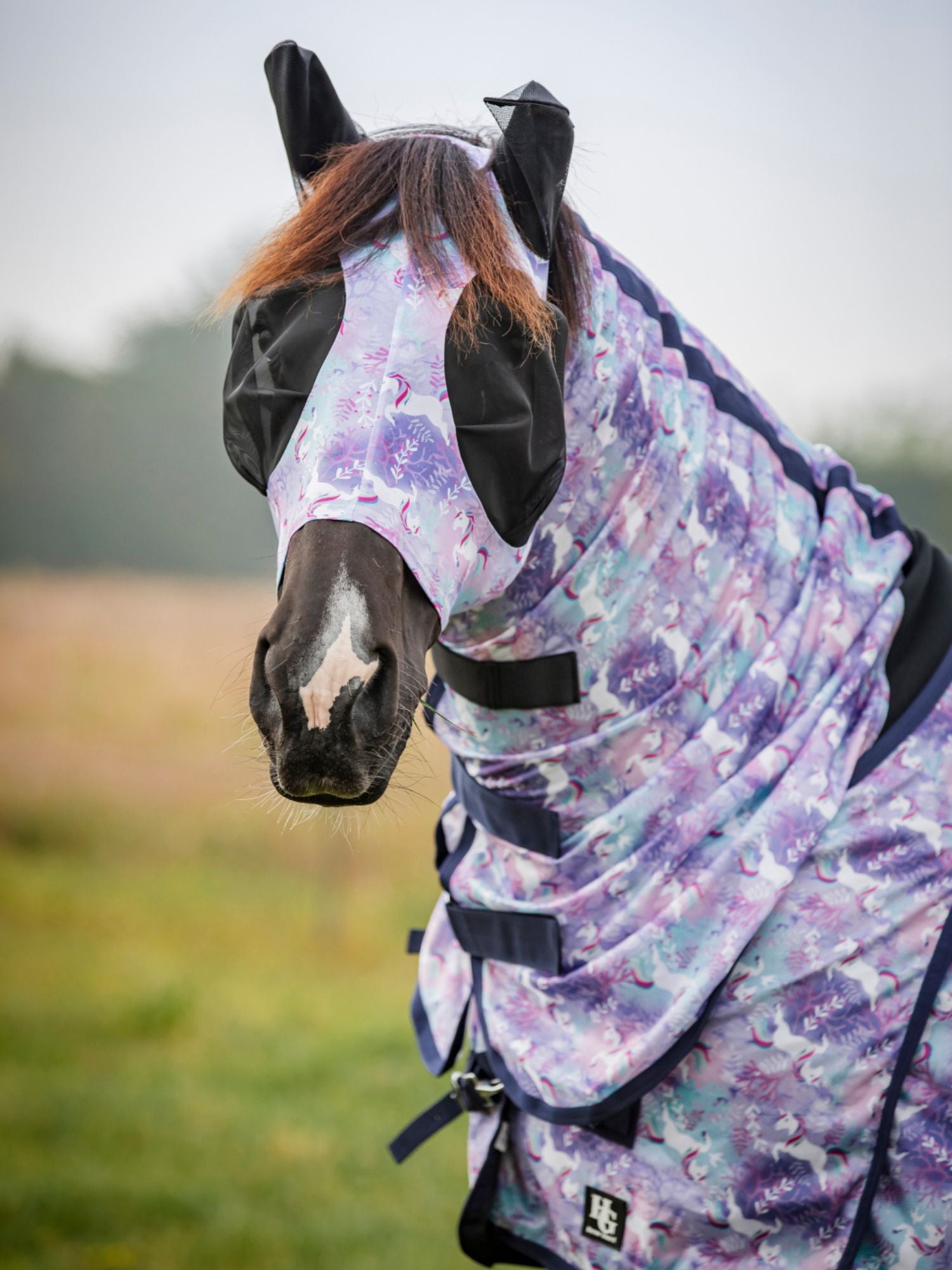 Flughuva Med Print Lavender