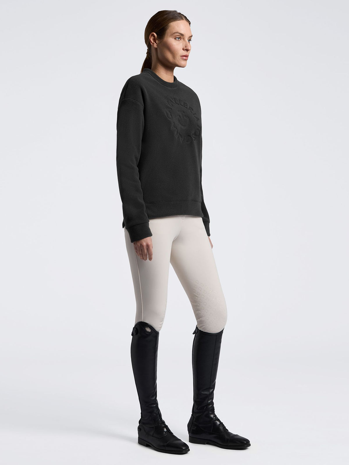 Fleece Crew Neck Charcoal Grey