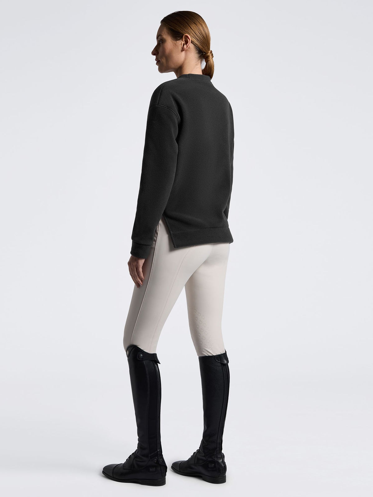 Fleece Crew Neck Charcoal Grey