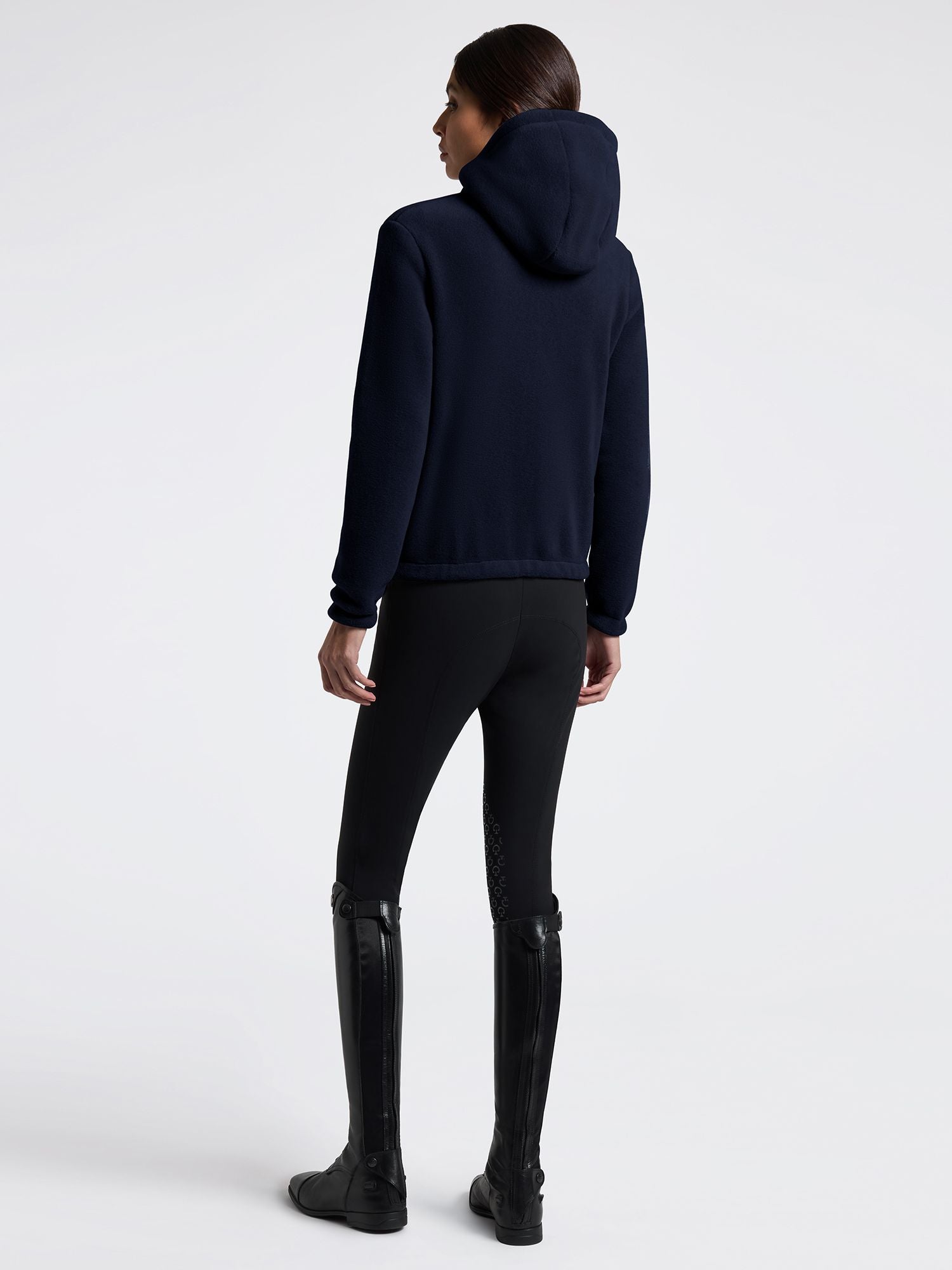 Fleece Zip Hoodie Navy