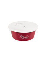 Foderskål Med Lock "Bon Appétit" Cherry Red