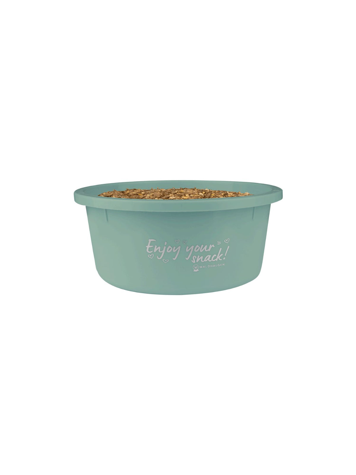 Foderskål Med Lock "Enjoy Your Snack" Mistletoe Green