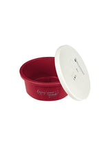 Foderskål Med Lock "Enjoy Your Snack" Cherry Red