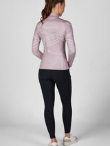 Funktionströja Zip Shirt Ash Mauve