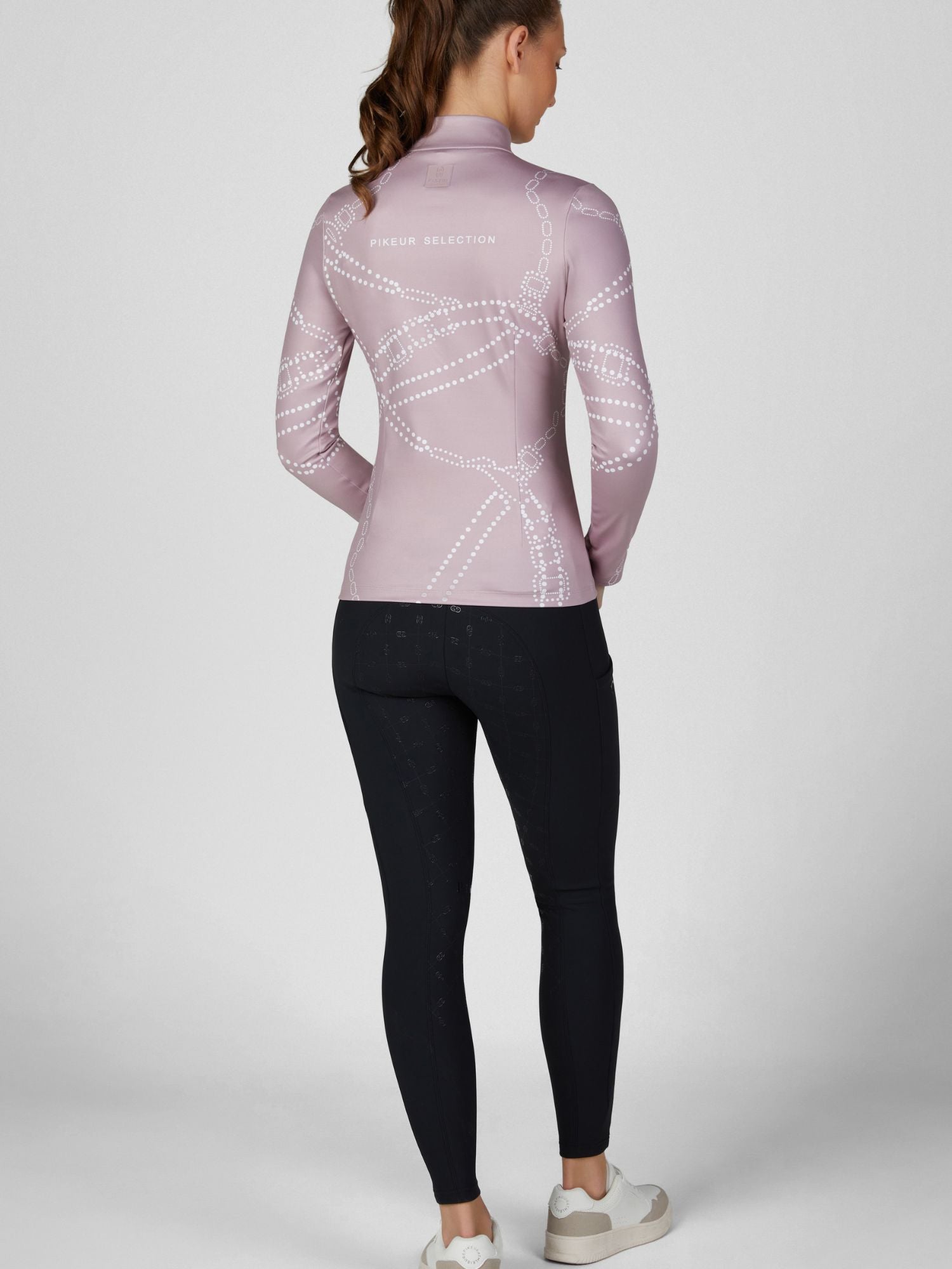 Funktionströja Zip Shirt Ash Mauve