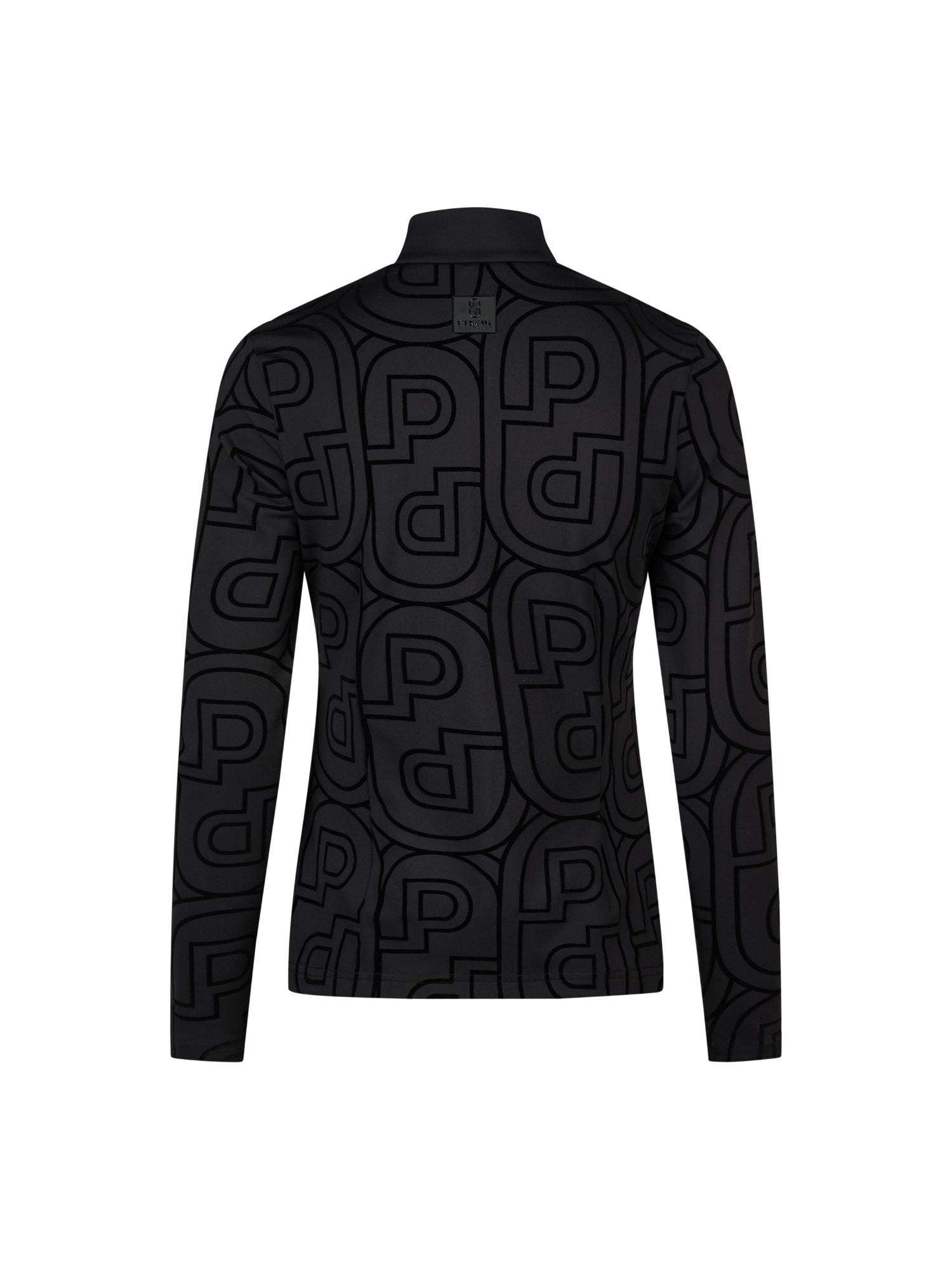 Funktionströja Zip Shirt Svart