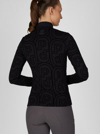 Funktionströja Zip Shirt Svart