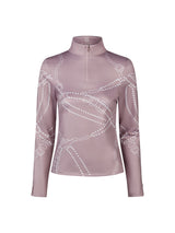 Funktionströja Zip Shirt Ash Mauve