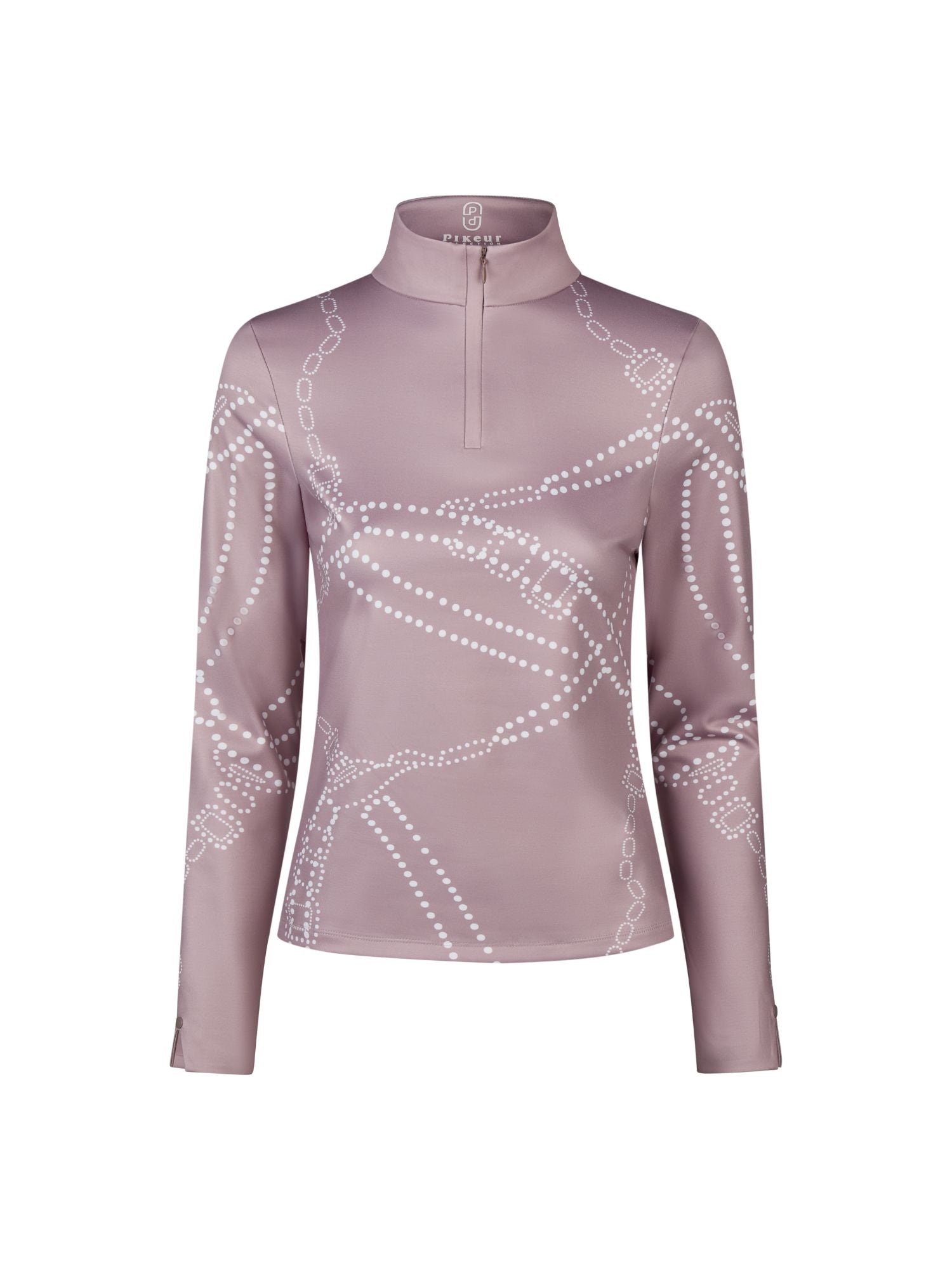Funktionströja Zip Shirt Ash Mauve