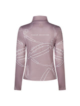 Funktionströja Zip Shirt Ash Mauve