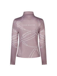 Funktionströja Zip Shirt Ash Mauve