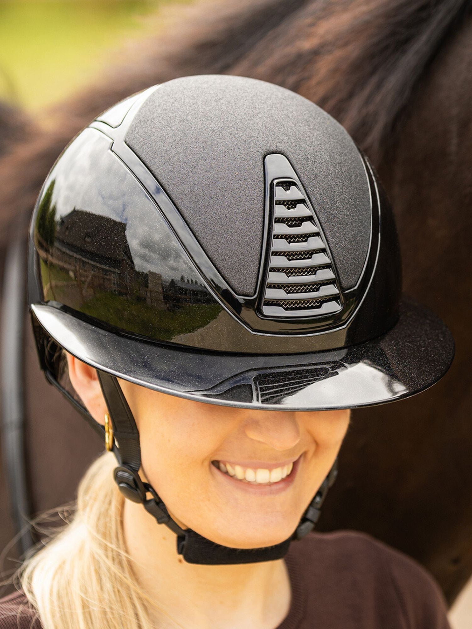 Ridhjälm Glendale Polo Svart