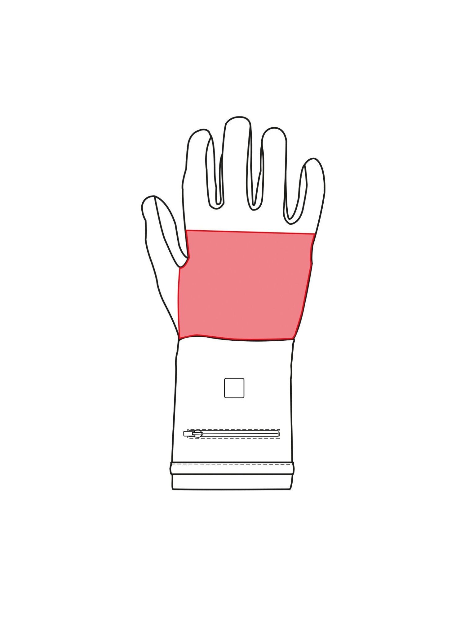 Keep Warm Heating Gloves Svart