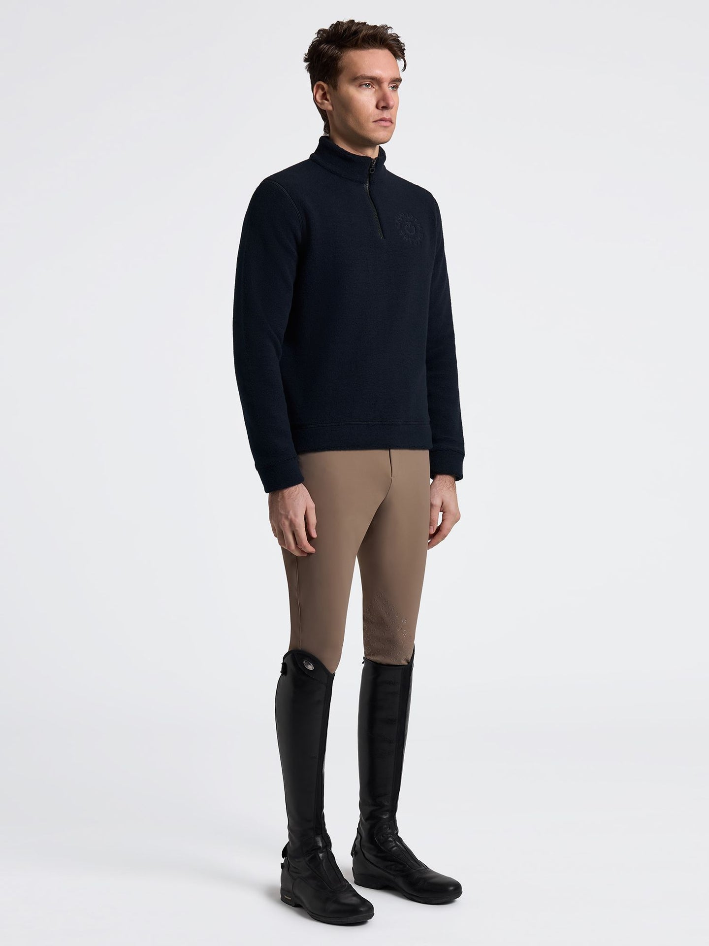 Herrfleece Half Zip Navy