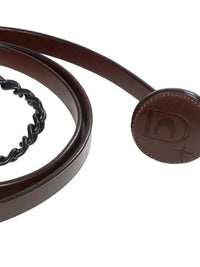 Kedjegrimskaft Läder Cavalide Café Noir