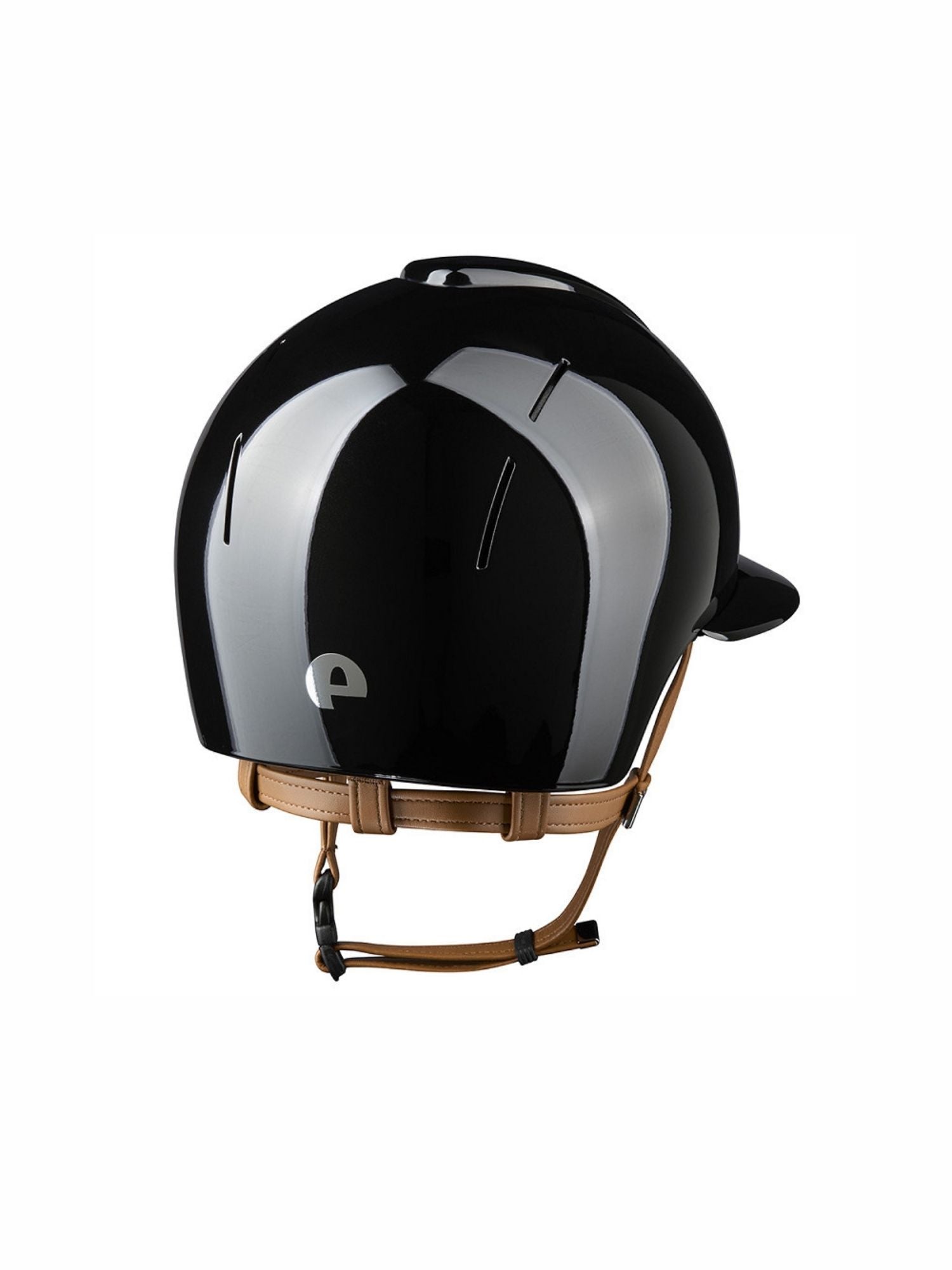 Ridhjälm NOVA Metal Polish Polo Beige Chinstrap Svart