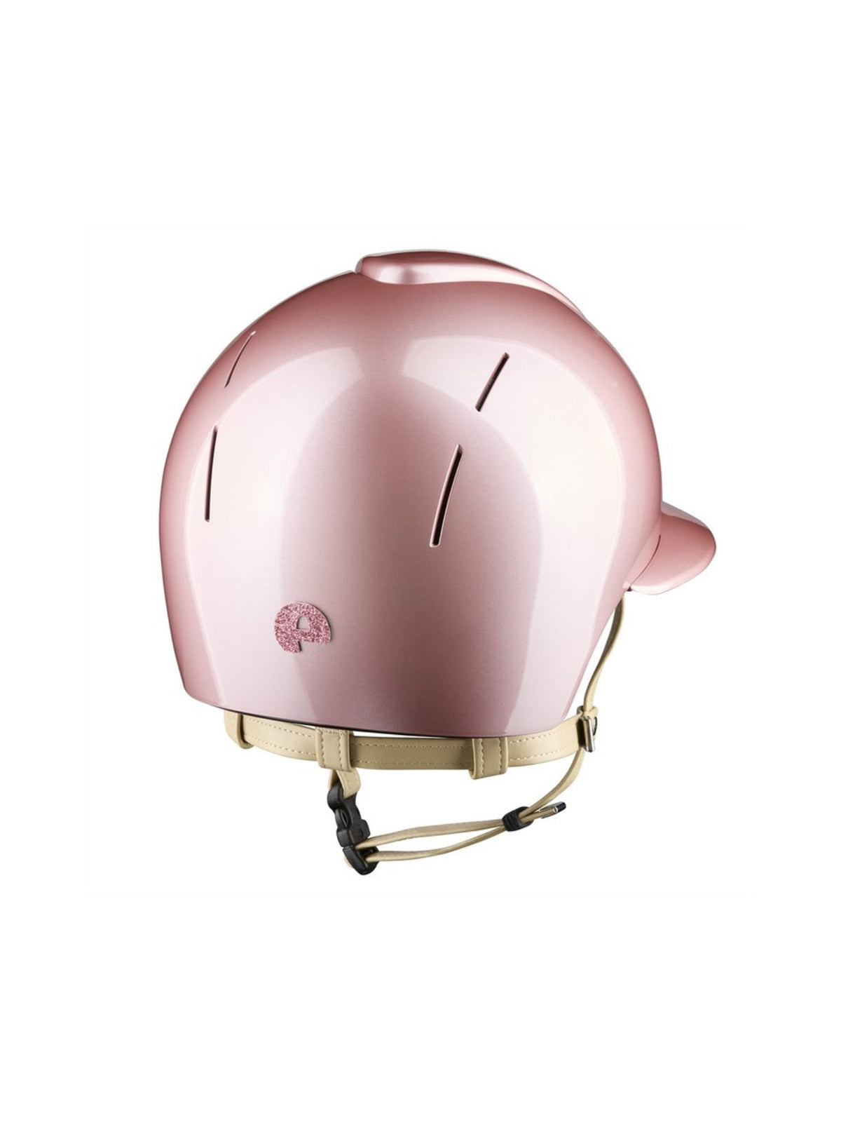 Ridhjälm NOVA Metal Polish Star Polo Cream Chinstrap Pink
