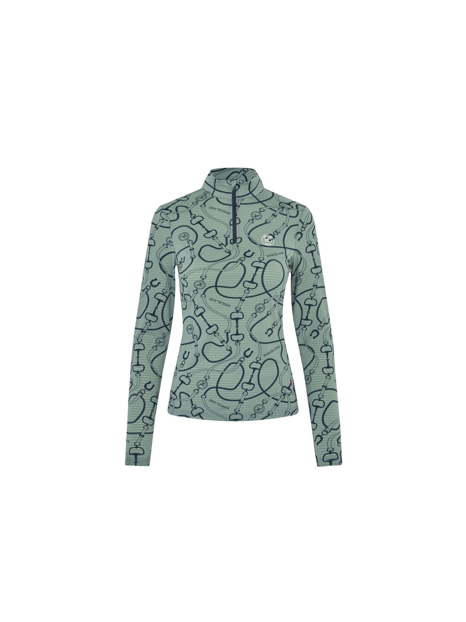 KLLarissa Ladies Mesh Training Shirt Green Agave