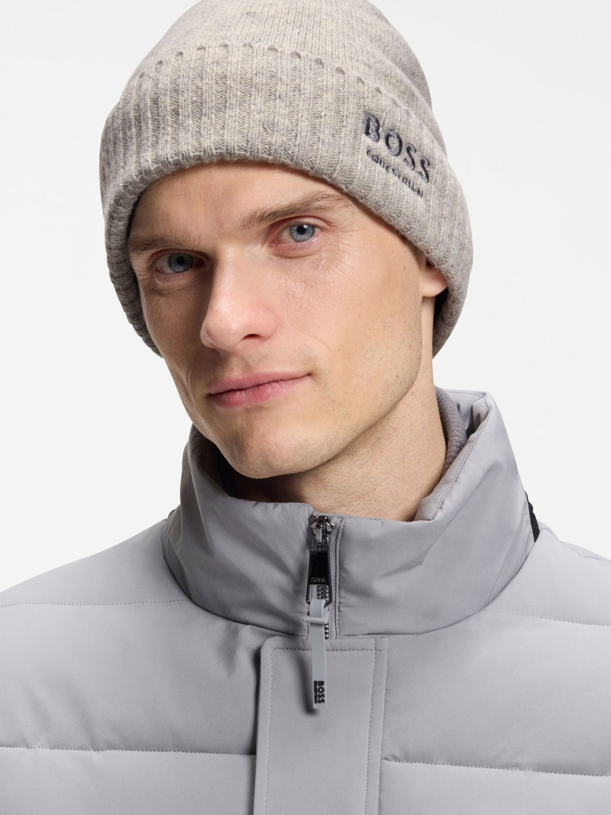 Mössa Ron Beanie Grey Melange