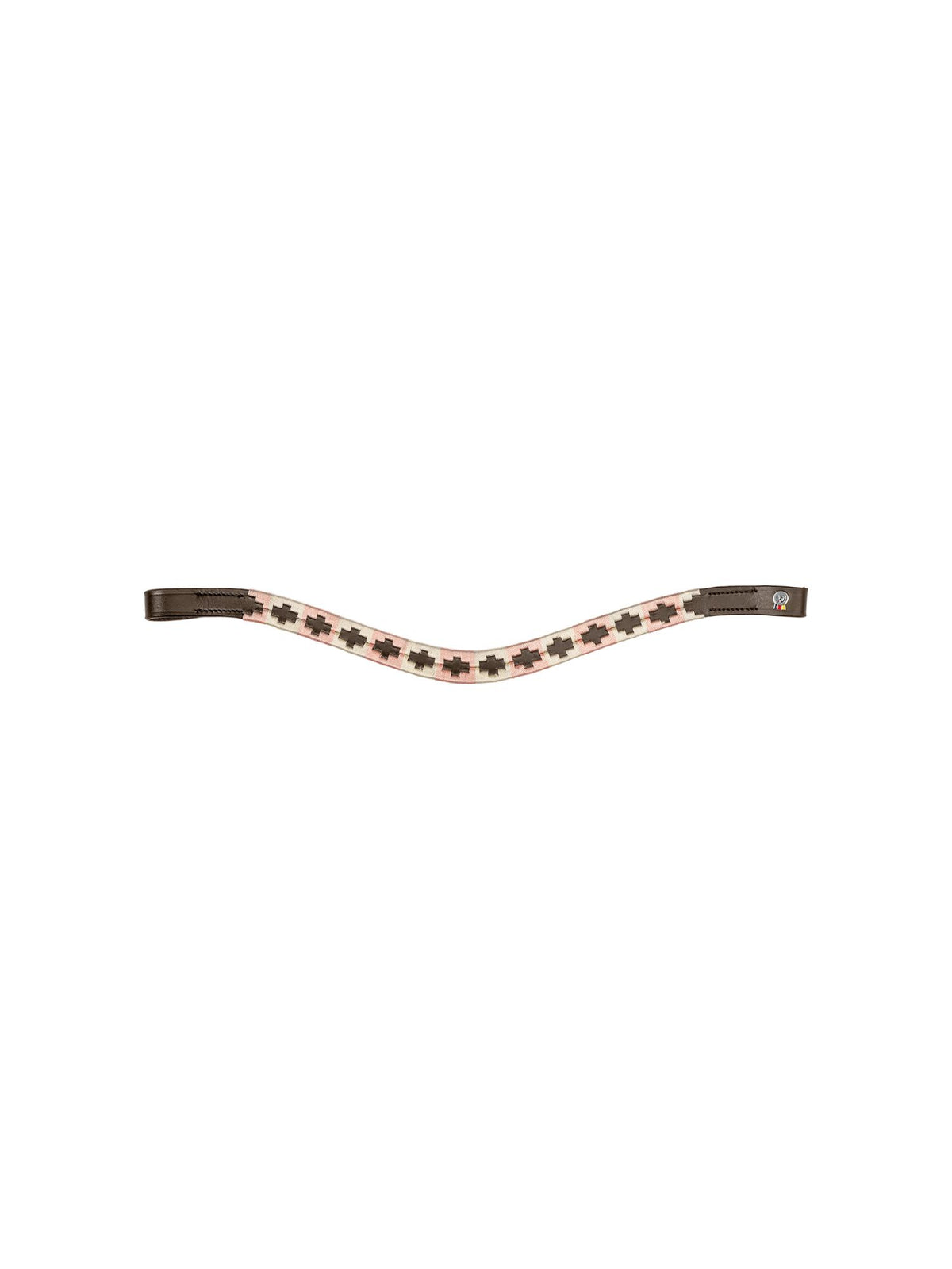 Pannband Polo Brun/Rosa/Beige