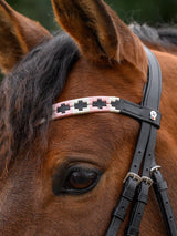Pannband Polo Svart/Rosa/Beige