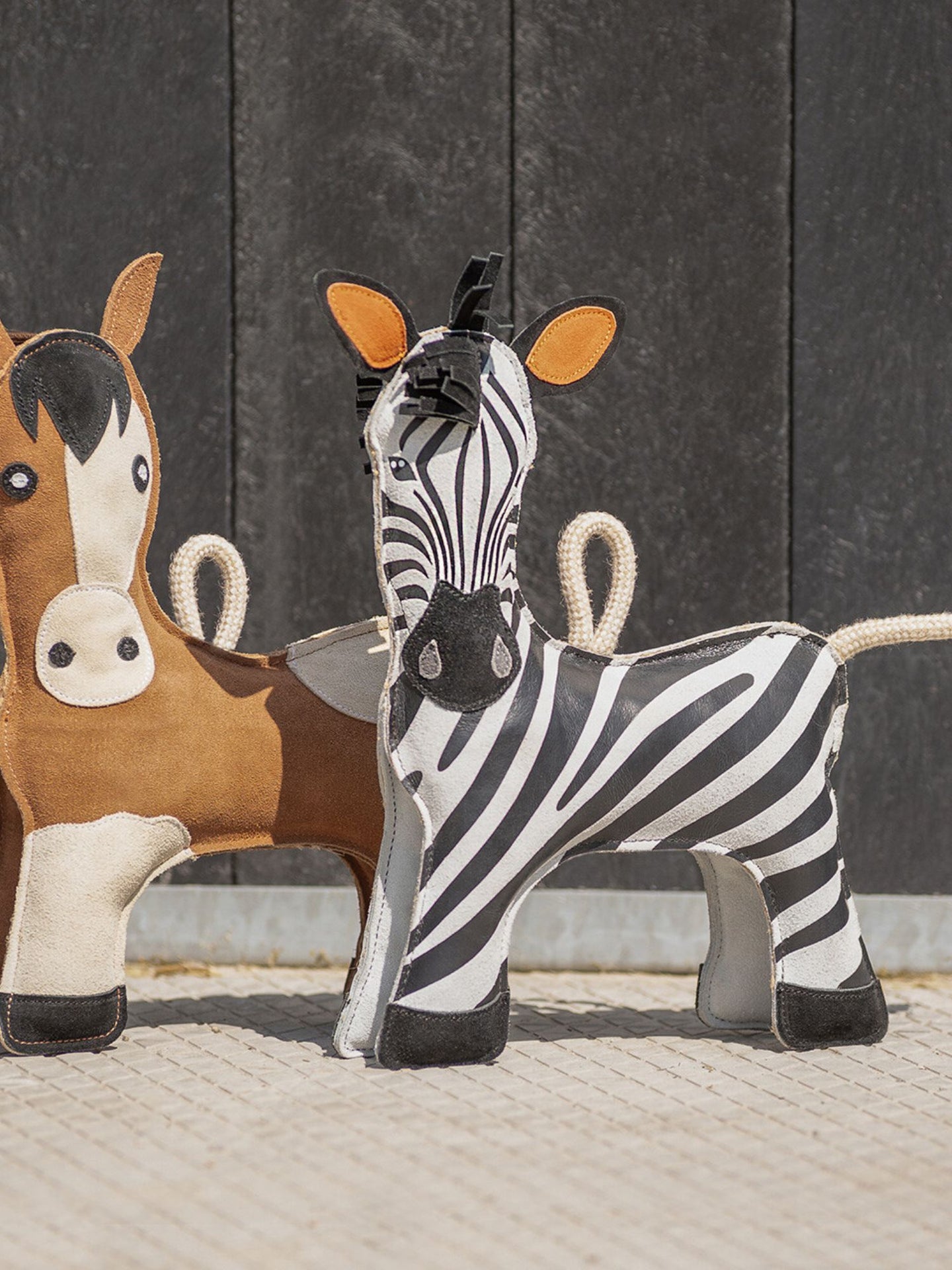 Hästleksak Zebra 3D Ljusbrun