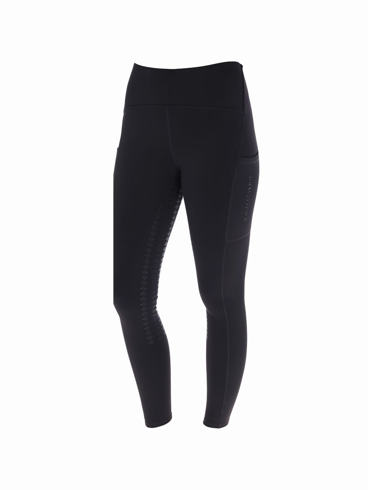 Ridtights Fodrade Junior Full Grip Svart