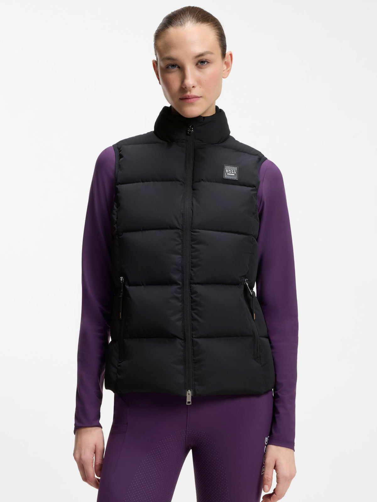 Väst Viola Puffer Dam Svart