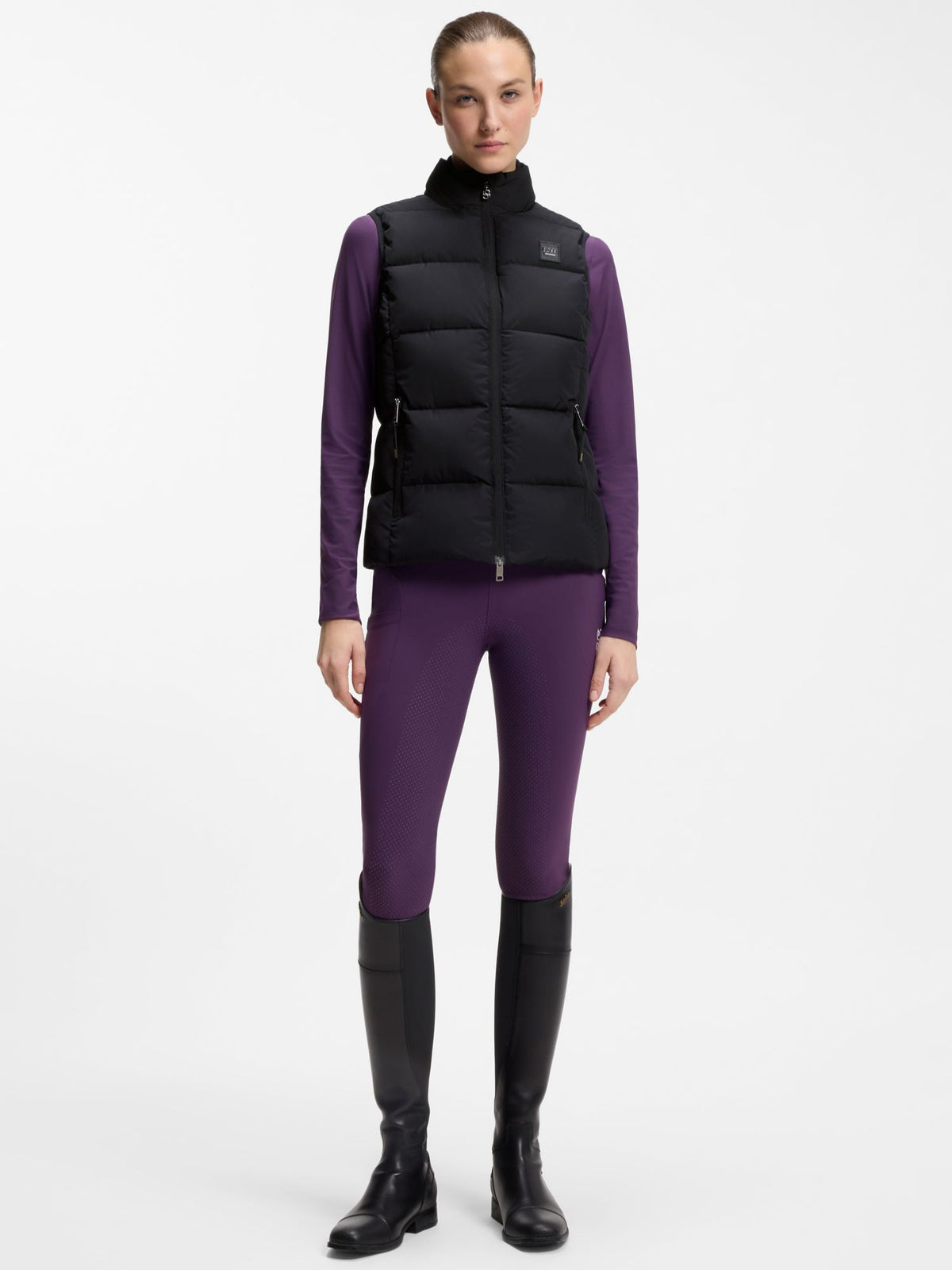 Väst Viola Puffer Dam Svart