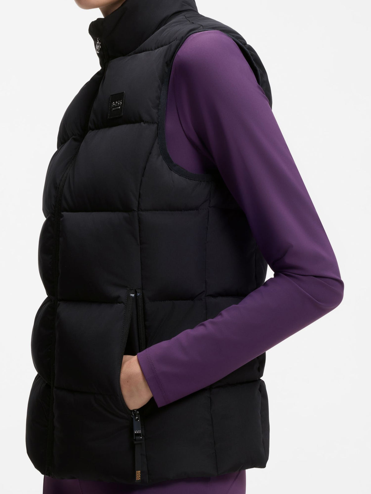 Väst Viola Puffer Dam Svart