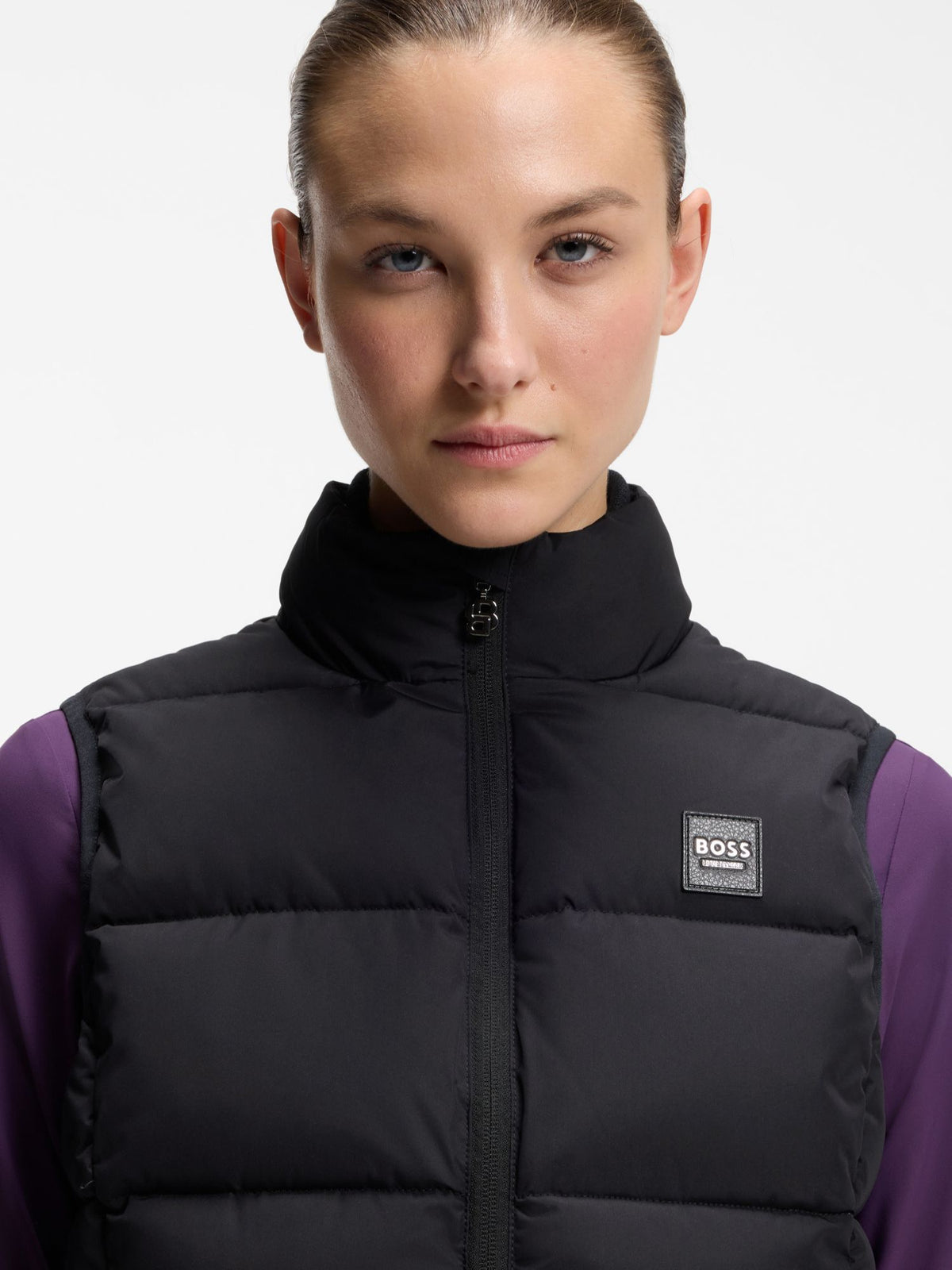 Väst Viola Puffer Dam Svart