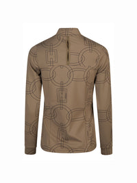 Zip Shirt Slate Brown